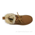 Tarngraffiti Wildleder Fuzzy -Stiefel